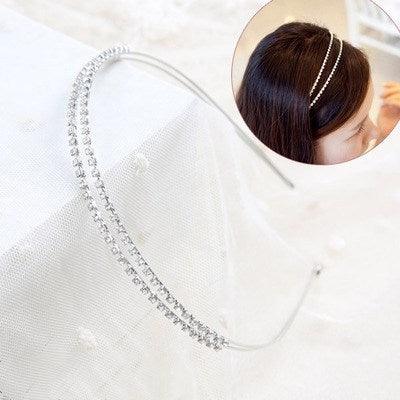 Colorful Rhinestone Flower Leaf Hair Hoop Headband Hairband for Women Girls Bezel Hair Band Hair Accessories Flower and Leaves Crown Hair Band for Bride and Bridesmaids Stevvex