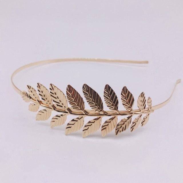 Colorful Rhinestone Flower Leaf Hair Hoop Headband Hairband for Women Girls Bezel Hair Band Hair Accessories Flower and Leaves Crown Hair Band for Bride and Bridesmaids Stevvex