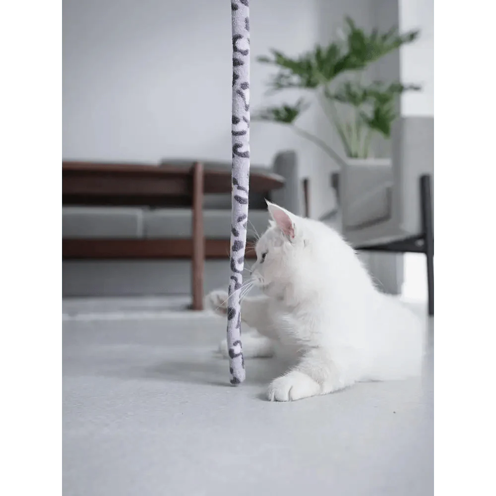 Colorful Rod Wand Feather Teaser Exerciser For Cats Soft Funny Interactive Toy For Pets Cute Cat Accessories Stevvex
