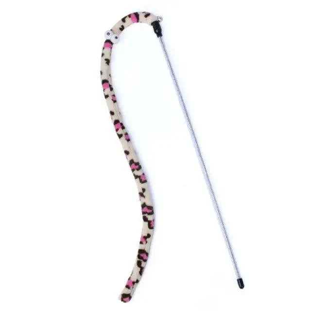 Colorful Rod Wand Feather Teaser Exerciser For Cats Soft Funny Interactive Toy For Pets Cute Cat Accessories Stevvex