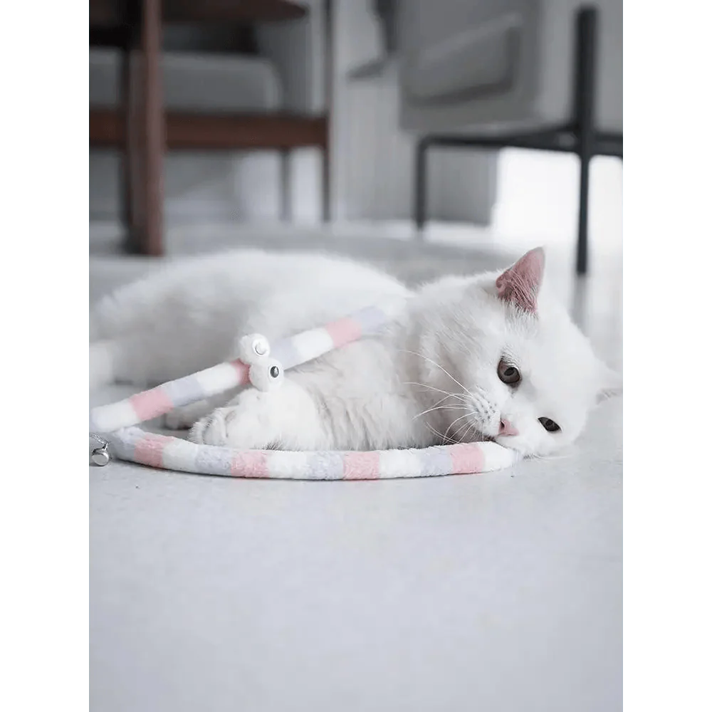 Colorful Rod Wand Feather Teaser Exerciser For Cats Soft Funny Interactive Toy For Pets Cute Cat Accessories Stevvex