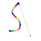 Colorful Rod Wand Feather Teaser Exerciser For Cats Soft Funny Interactive Toy For Pets Cute Cat Accessories Stevvex