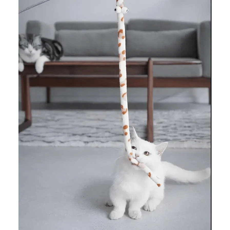 Colorful Rod Wand Feather Teaser Exerciser For Cats Soft Funny Interactive Toy For Pets Cute Cat Accessories Stevvex