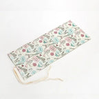 Colorful Roll Up Pencil Case Canvas Flowers Style Colored Pencils Wrap Multi-Purpose Pen Holder Cute Case Stevvex