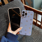Colorful Silicone Case Soft Protection Cute Pattern Cute Little Heart Phone Case For iPhone 14 Pro Max 13 12 11 X XR XS Max 7 8 Plus Silicone Camera Back Case Cover Stevvex
