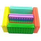 Colorful Stress Relief Squeeze Anti Stress Pop It Soft Pencil Case For Students Rainbow Color School Case Stevvex