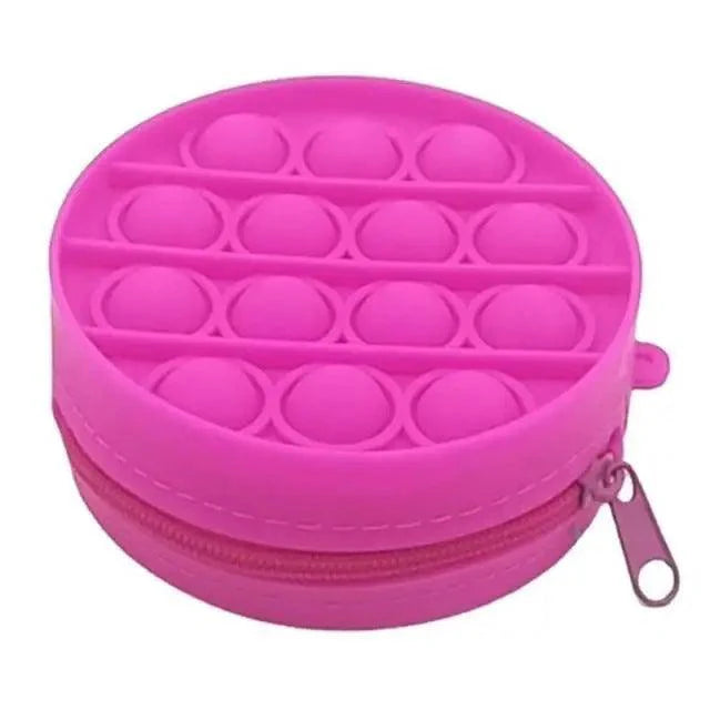 Colorful Stress Relief Squeeze Anti Stress Pop It Soft Pencil Case For Students Rainbow Color School Case Stevvex