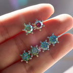 1ct D VVS Moissanite Stud Earrings 925 Sterling Silver 3EX Cut Women Daily BandsCo Straps