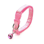 Colorful Super Soft Nylon Pet Adjustable Collars Cute Print Collar Stylish Footprint Pets Necklace Collars For Dogs Stevvex