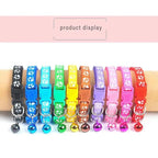 Colorful Super Soft Nylon Pet Adjustable Collars Cute Print Collar Stylish Footprint Pets Necklace Collars For Dogs Stevvex