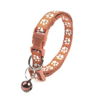 Colorful Super Soft Nylon Pet Adjustable Collars Cute Print Collar Stylish Footprint Pets Necklace Collars For Dogs Stevvex