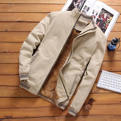 Comfortable Autumn Mens Jackets Casual Male Cotton Thick Warm Jacket Elegant Soft Jackets For Men Water Resistant Windbreaker Jacket Classic Men Clothing Stevvex