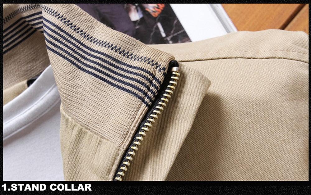 Comfortable Autumn Mens Jackets Casual Male Cotton Thick Warm Jacket Elegant Soft Jackets For Men Water Resistant Windbreaker Jacket Classic Men Clothing Stevvex