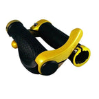 Comfortable Bicycle Handlebar End Cap Bike Rubber Anti-Skid Handle Bar Grip Cycling Lock-On Ends Ergonomics Non-Slip Mountain Bike Handlebar Comfortable Shock Absorption Rubber Grips Stevvex
