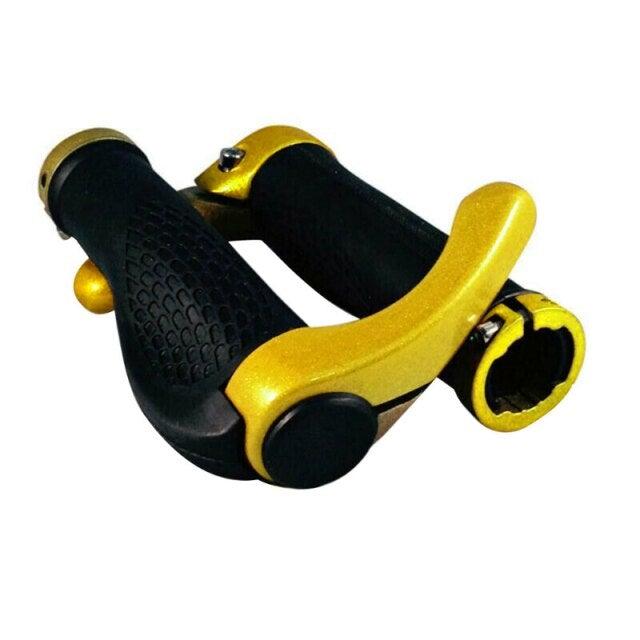 Comfortable Bicycle Handlebar End Cap Bike Rubber Anti-Skid Handle Bar Grip Cycling Lock-On Ends Ergonomics Non-Slip Mountain Bike Handlebar Comfortable Shock Absorption Rubber Grips Stevvex