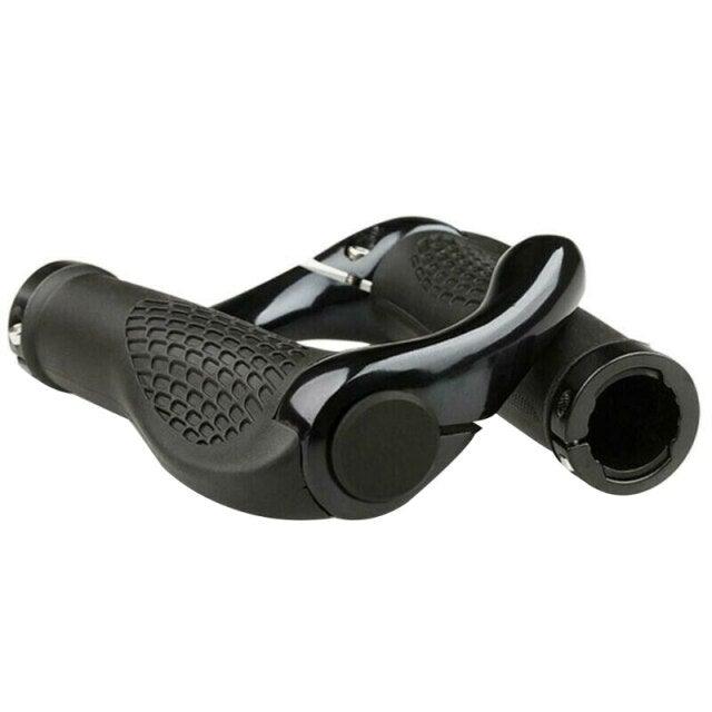 Comfortable Bicycle Handlebar End Cap Bike Rubber Anti-Skid Handle Bar Grip Cycling Lock-On Ends Ergonomics Non-Slip Mountain Bike Handlebar Comfortable Shock Absorption Rubber Grips Stevvex