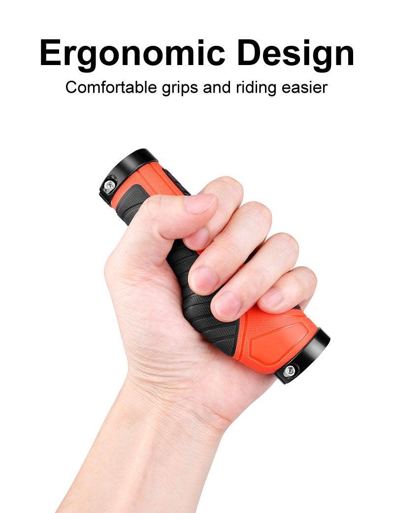 Comfortable Bicycle Handlebars Grip Handles Rubber Integrated Handle Bar Shockproof Anti-Slip Racing Road Bike Grip Anti-Slip Well-Functional Stylish Design Suitable For Performance And Long Riding Stevvex