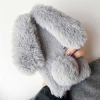 Comfortable Bunny Funny Women Phone Cover For iPhone 12 mini 11 Pro Max Hairy Cute Rabbit Animal Case For iPhone XS MAX XR Soft Lightweight Phone Cover Girl Gifts Stevvex