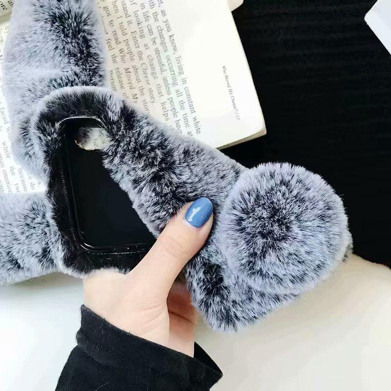 Comfortable Bunny Funny Women Phone Cover For iPhone 12 mini 11 Pro Max Hairy Cute Rabbit Animal Case For iPhone XS MAX XR Soft Lightweight Phone Cover Girl Gifts Stevvex