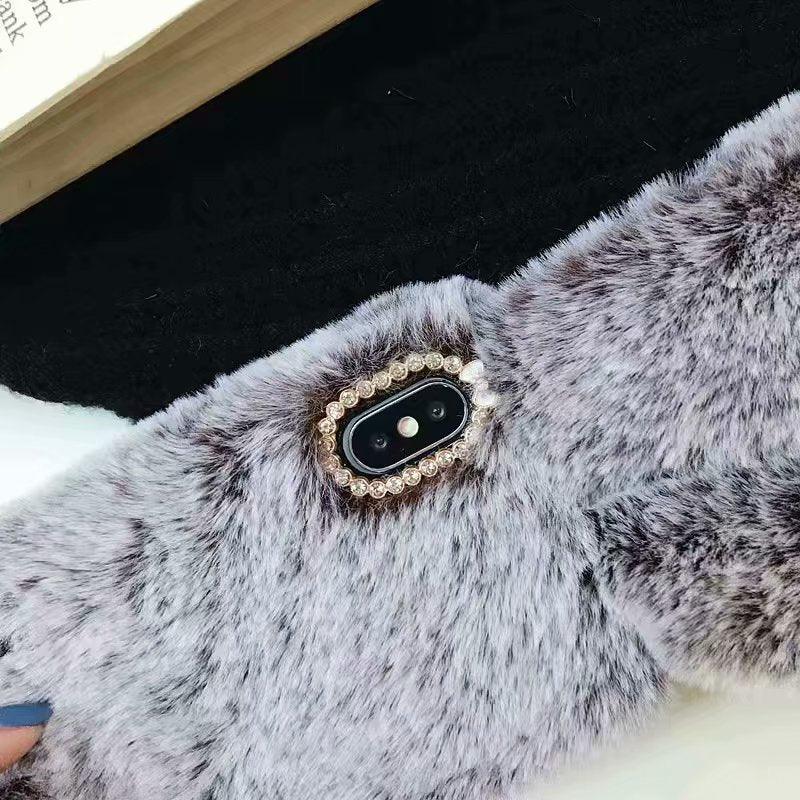 Comfortable Bunny Funny Women Phone Cover For iPhone 12 mini 11 Pro Max Hairy Cute Rabbit Animal Case For iPhone XS MAX XR Soft Lightweight Phone Cover Girl Gifts Stevvex