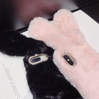 Comfortable Bunny Funny Women Phone Cover For iPhone 12 mini 11 Pro Max Hairy Cute Rabbit Animal Case For iPhone XS MAX XR Soft Lightweight Phone Cover Girl Gifts Stevvex