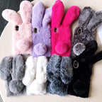 Comfortable Bunny Funny Women Phone Cover For iPhone 12 mini 11 Pro Max Hairy Cute Rabbit Animal Case For iPhone XS MAX XR Soft Lightweight Phone Cover Girl Gifts Stevvex