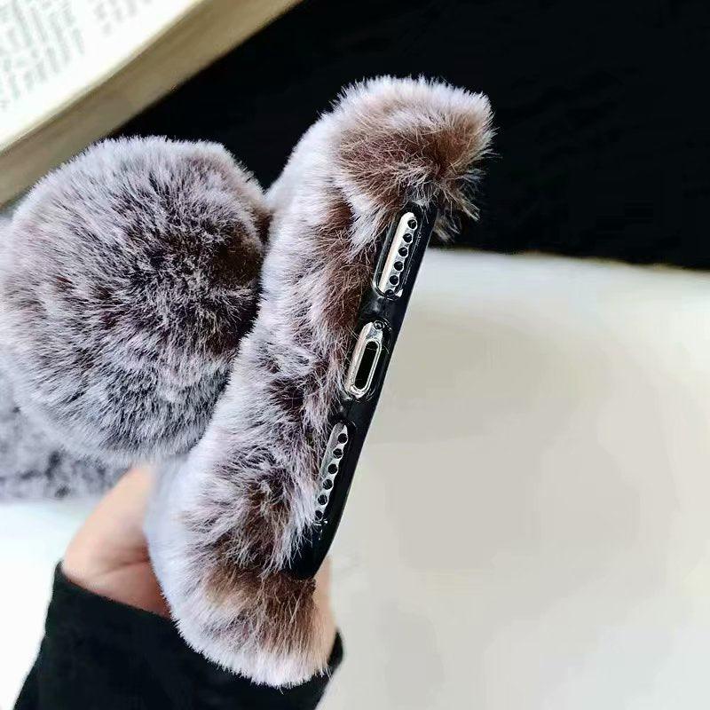 Comfortable Bunny Funny Women Phone Cover For iPhone 12 mini 11 Pro Max Hairy Cute Rabbit Animal Case For iPhone XS MAX XR Soft Lightweight Phone Cover Girl Gifts Stevvex