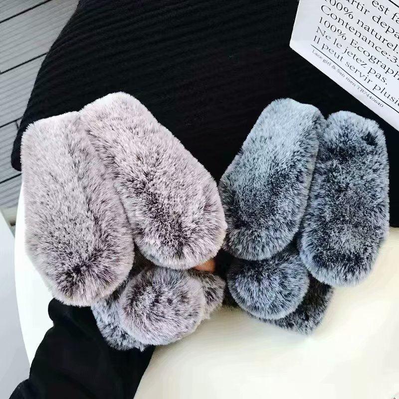 Comfortable Bunny Funny Women Phone Cover For iPhone 12 mini 11 Pro Max Hairy Cute Rabbit Animal Case For iPhone XS MAX XR Soft Lightweight Phone Cover Girl Gifts Stevvex