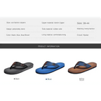 Comfortable Casual Summer Flip- Flops Men Beach Slippers Sandals Simple Luxury Design Indoor Non-Slip Black Flip Flops Stevvex