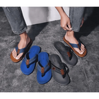 Comfortable Casual Summer Flip- Flops Men Beach Slippers Sandals Simple Luxury Design Indoor Non-Slip Black Flip Flops Stevvex