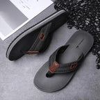 Comfortable Casual Summer Flip- Flops Men Beach Slippers Sandals Simple Luxury Design Indoor Non-Slip Black Flip Flops Stevvex