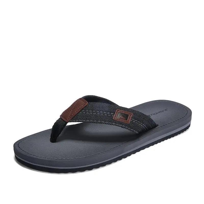 Comfortable Casual Summer Flip- Flops Men Beach Slippers Sandals Simple Luxury Design Indoor Non-Slip Black Flip Flops Stevvex