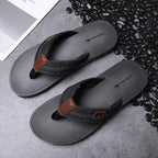 Comfortable Casual Summer Flip- Flops Men Beach Slippers Sandals Simple Luxury Design Indoor Non-Slip Black Flip Flops Stevvex