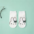Comfortable Cotton White Cartoon Panda Heart Bear Pattern Socks Kawaii Cute Anime Style Invisible Ankle Socks Funny Boat Socks For Men And Women