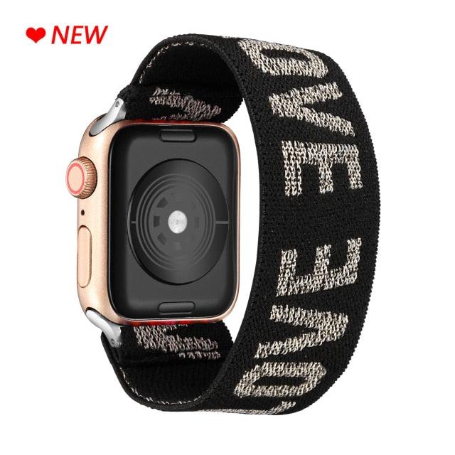 Comfortable Elastic Scrunchie Strap Band For Watch Women Bracelet Compatible With Watch Band 41mm 40mm 38mm Women Girls Adjustable Elastic Nylon Strap Solo Loop Replacement Lightweight Wristband For Watches Stevvex