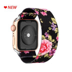 Comfortable Elastic Scrunchie Strap Band For Watch Women Bracelet Compatible With Watch Band 41mm 40mm 38mm Women Girls Adjustable Elastic Nylon Strap Solo Loop Replacement Lightweight Wristband For Watches Stevvex