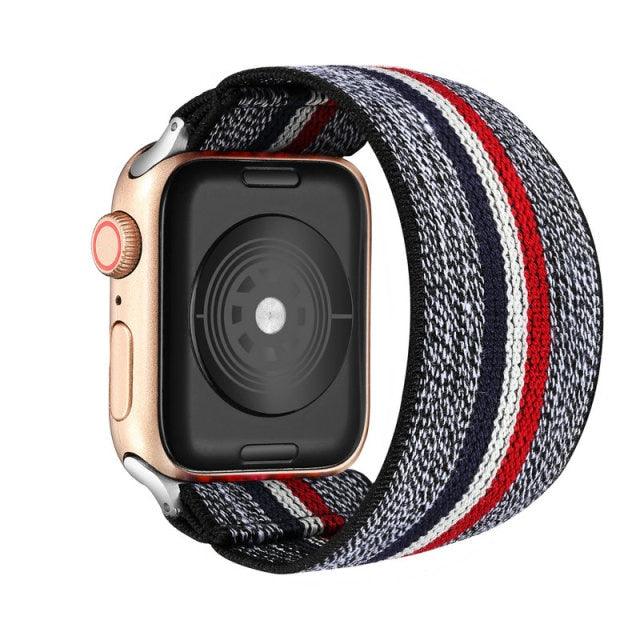 Comfortable Elastic Scrunchie Strap Band For Watch Women Bracelet Compatible With Watch Band 41mm 40mm 38mm Women Girls Adjustable Elastic Nylon Strap Solo Loop Replacement Lightweight Wristband For Watches Stevvex