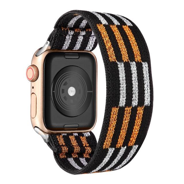 Comfortable Elastic Scrunchie Strap Band For Watch Women Bracelet Compatible With Watch Band 41mm 40mm 38mm Women Girls Adjustable Elastic Nylon Strap Solo Loop Replacement Lightweight Wristband For Watches Stevvex