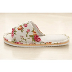 Comfortable Elegant Flower Design Indoor Soft Slipper Spring Autumn Lightweight Flip Flops For Women Classic Bedroom Slippers Ladies Foldable Flip Flops Stevvex