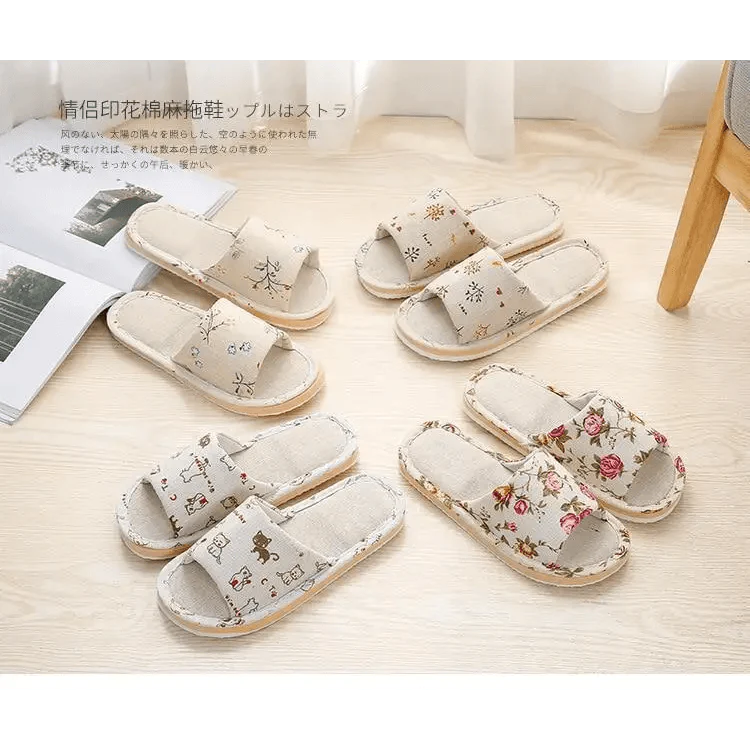 Comfortable Elegant Flower Design Indoor Soft Slipper Spring Autumn Lightweight Flip Flops For Women Classic Bedroom Slippers Ladies Foldable Flip Flops Stevvex
