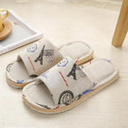 Comfortable Elegant Flower Design Indoor Soft Slipper Spring Autumn Lightweight Flip Flops For Women Classic Bedroom Slippers Ladies Foldable Flip Flops Stevvex