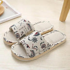 Comfortable Elegant Flower Design Indoor Soft Slipper Spring Autumn Lightweight Flip Flops For Women Classic Bedroom Slippers Ladies Foldable Flip Flops Stevvex