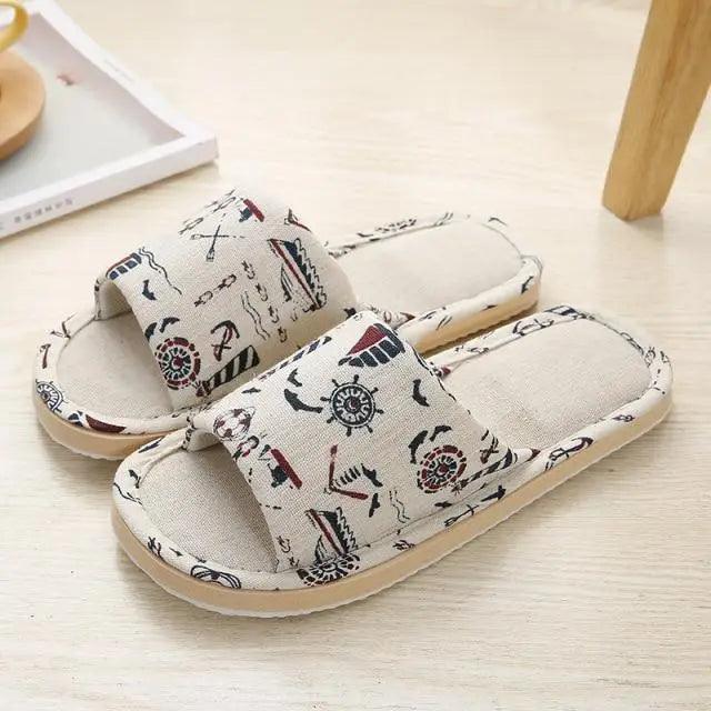Comfortable Elegant Flower Design Indoor Soft Slipper Spring Autumn Lightweight Flip Flops For Women Classic Bedroom Slippers Ladies Foldable Flip Flops Stevvex