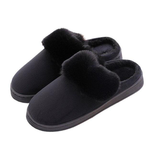 Comfortable Fashion Autumn Winter Cotton Slippers Rabbit Ear Home Indoor Slippers Winter Warm Shoes Womens Cute Plush Slippers Warm Indoor Slippers For Women Fleece Plush Bedroom Winter Boots Stevvex