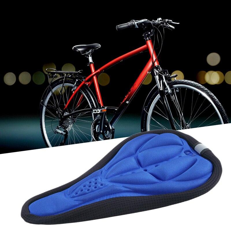Comfortable Mountain Bike 3D Saddle Cover Thick Breathable Ultra Soft Bicycle Saddles Silicone Sponge Bike Seat Cushion Bicycle Exercise Bike Seat Pad Comfort Road Bicycle Seat Covers Spin Bike Cycling Seat Cushions Indoor Outdoor Saddle For Men Stevvex