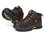 Comfortable Outdoor Waterproof Hiking Boots Men's Spring And Autumn Hiking Wear-Resistant Mountain Sports Boots Hunting Shoes High Waterproof Hiking Boots Outdoor Lightweight Mens Shoes Stevvex