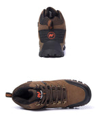 Comfortable Outdoor Waterproof Hiking Boots Men's Spring And Autumn Hiking Wear-Resistant Mountain Sports Boots Hunting Shoes High Waterproof Hiking Boots Outdoor Lightweight Mens Shoes Stevvex
