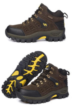 Comfortable Outdoor Waterproof Hiking Boots Men's Spring And Autumn Hiking Wear-Resistant Mountain Sports Boots Hunting Shoes High Waterproof Hiking Boots Outdoor Lightweight Mens Shoes Stevvex