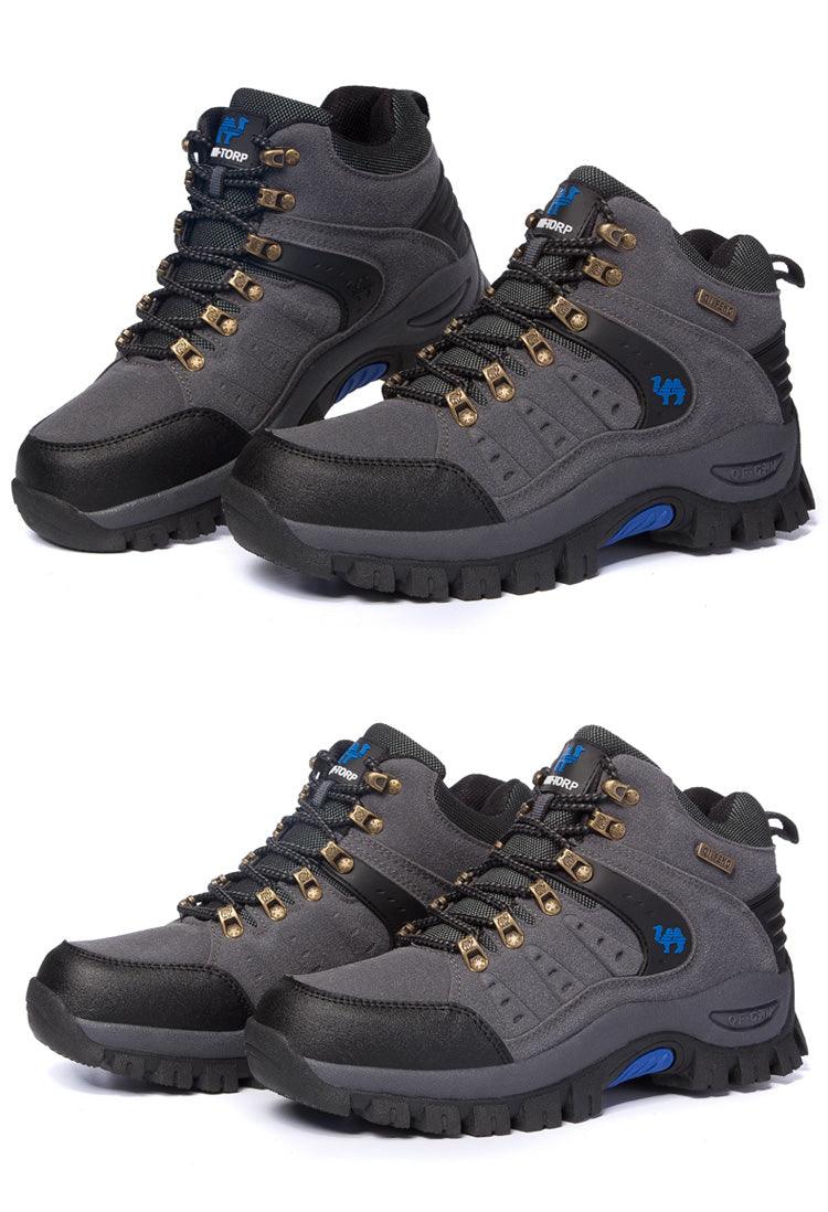 Comfortable Outdoor Waterproof Hiking Boots Men's Spring And Autumn Hiking Wear-Resistant Mountain Sports Boots Hunting Shoes High Waterproof Hiking Boots Outdoor Lightweight Mens Shoes Stevvex
