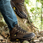 Comfortable Outdoor Waterproof Hiking Boots Men's Spring And Autumn Hiking Wear-Resistant Mountain Sports Boots Hunting Shoes High Waterproof Hiking Boots Outdoor Lightweight Mens Shoes Stevvex